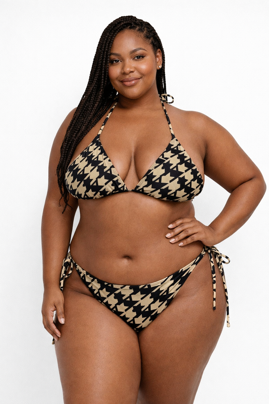 LEX Houndstooth String Bikini