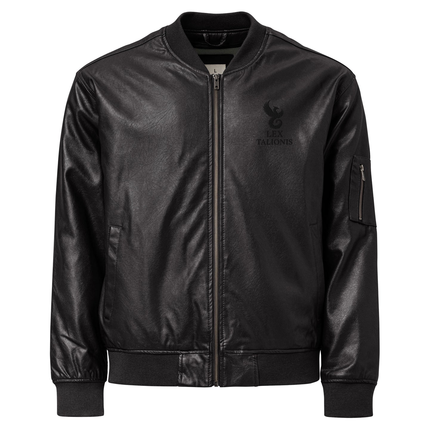 Leather Bomber Jacket.