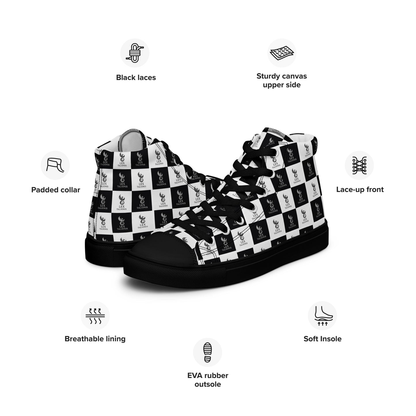 High Top Canvas Shoes | Men.