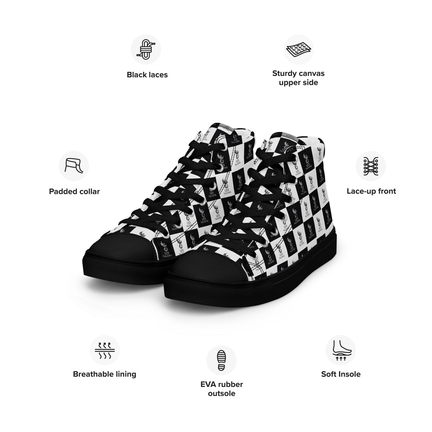 High Top Canvas Shoes | Men.