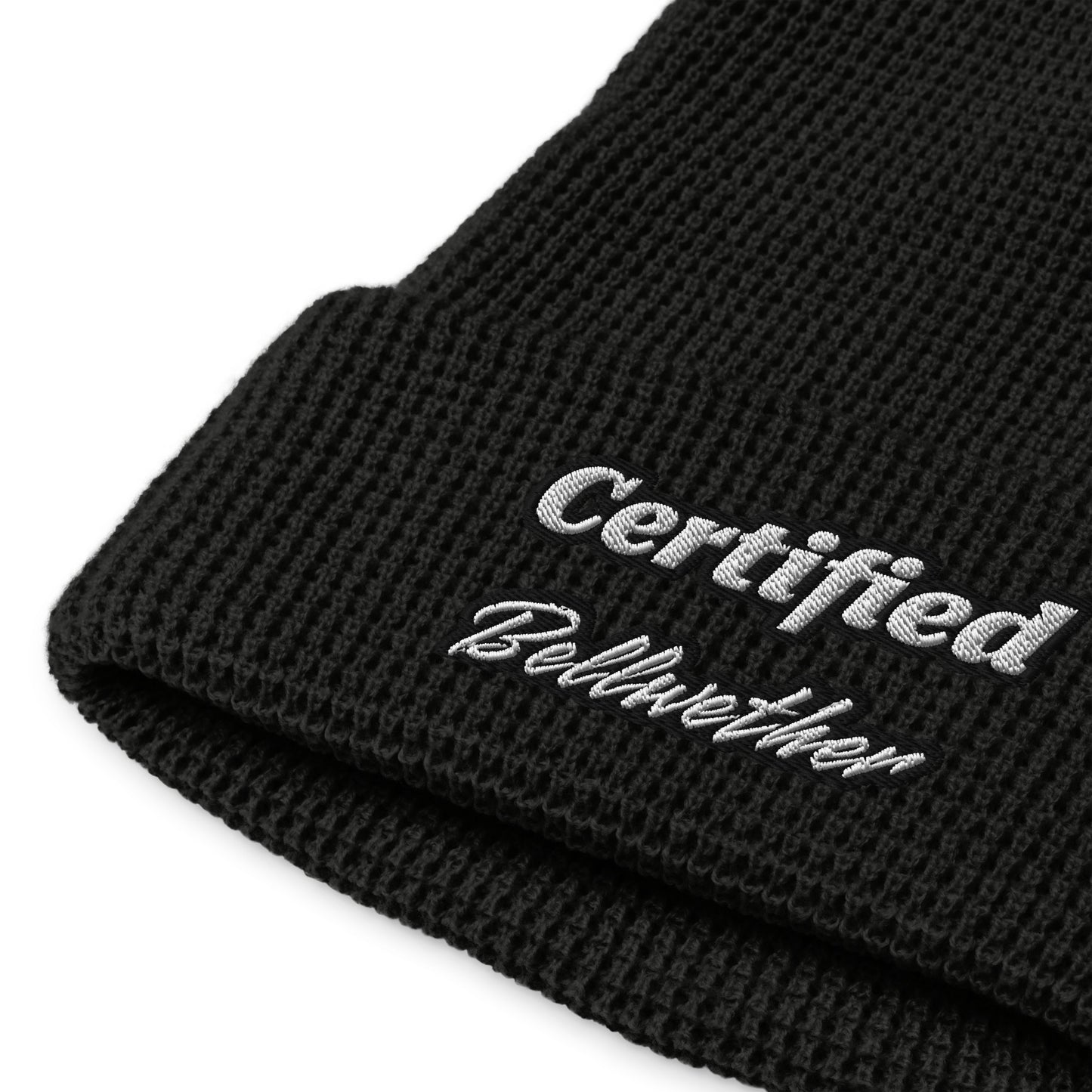 "Certified Bellwether" Waffle Beanie.