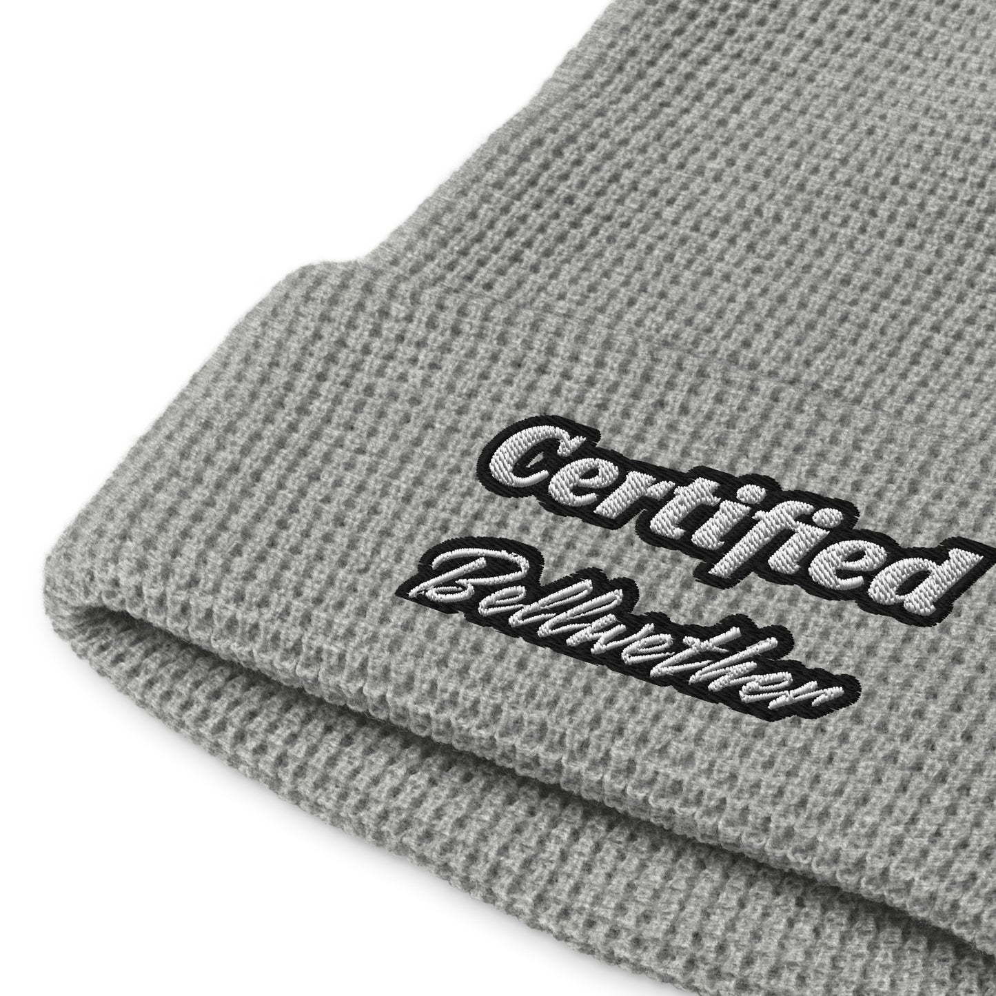 "Certified Bellwether" Waffle Beanie.