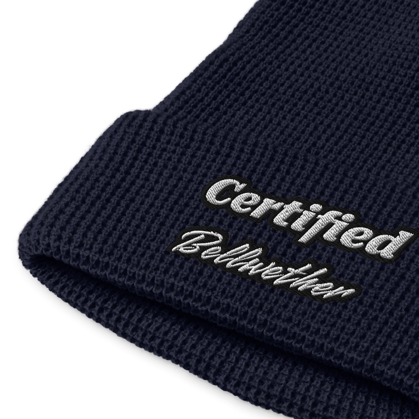 "Certified Bellwether" Waffle Beanie.