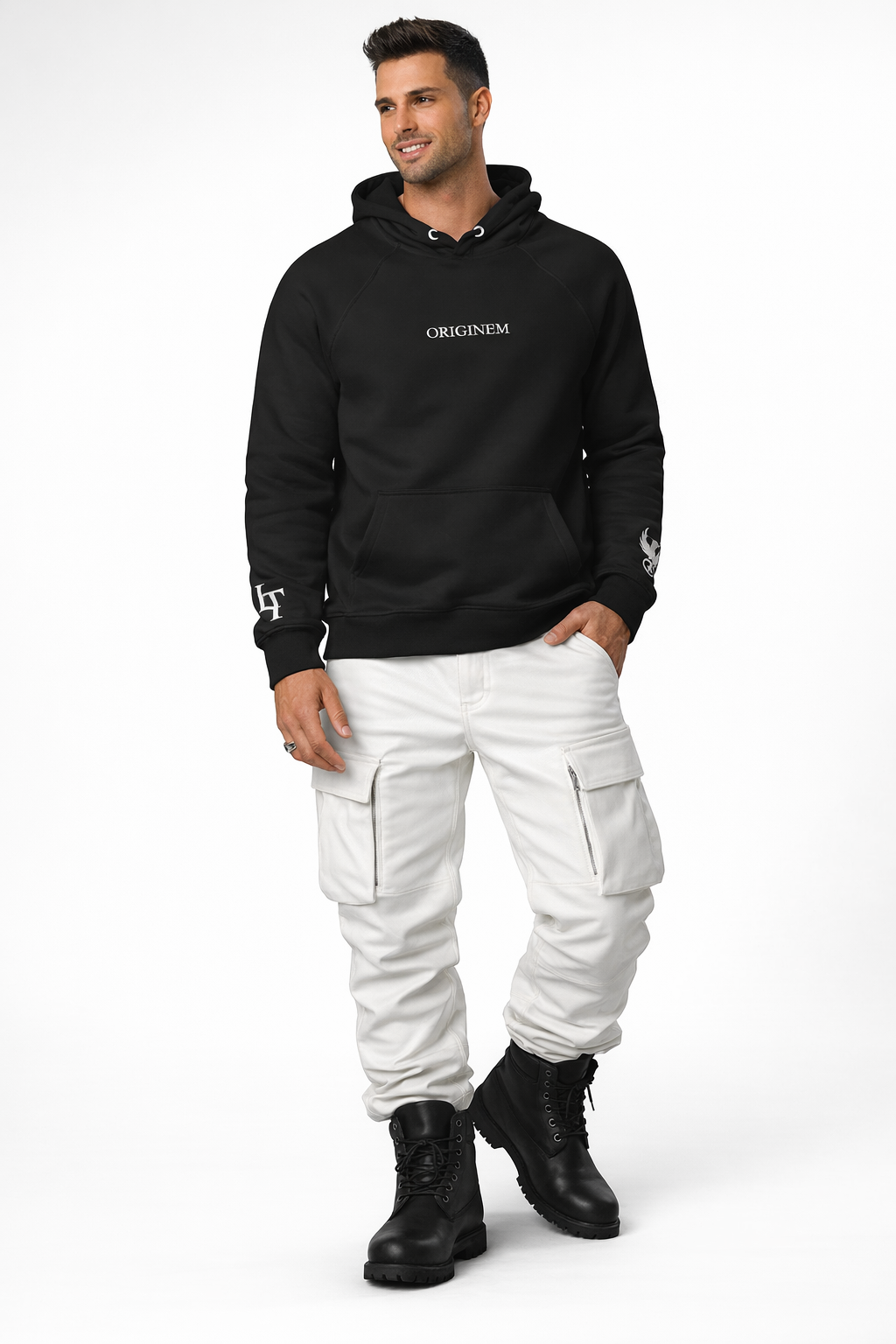 Originem Typography Mark Eco Raglan Hoodie