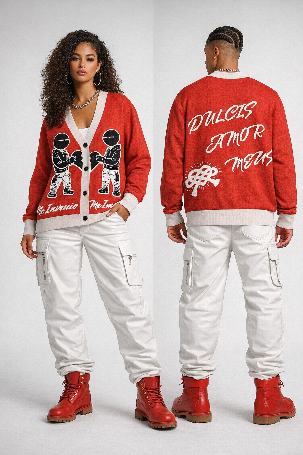 Utrique Aptus Te Invenio Me Invenis Knitted Cardigan | Amor Valentini (Unisex)