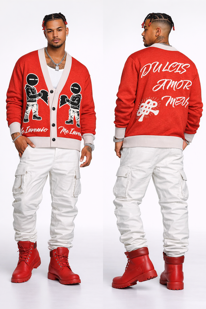 Utrique Aptus Te Invenio Me Invenis Knitted Cardigan | Amor Valentini (Unisex)