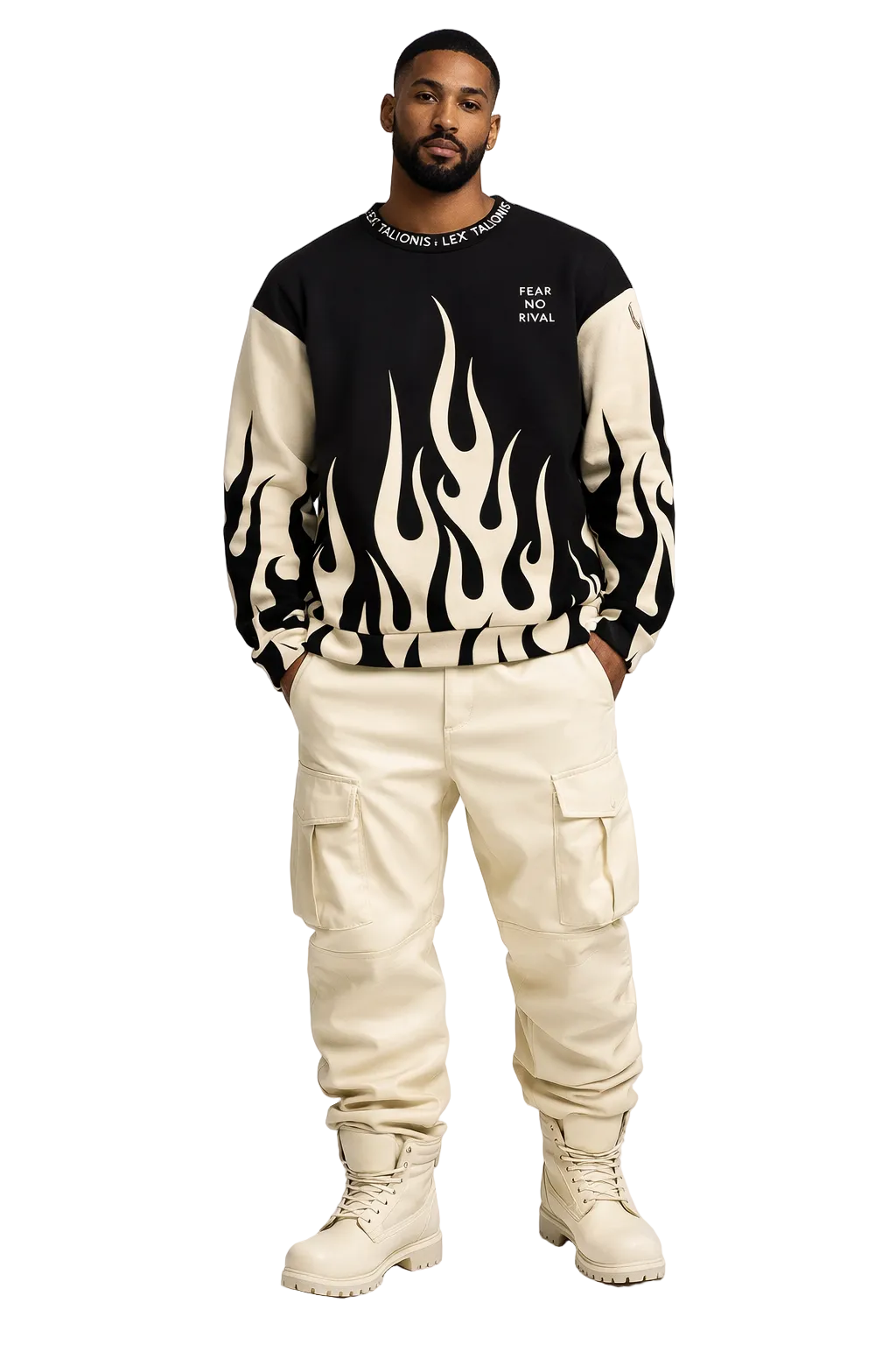 Luxe Flames F.N.R. Cotton Sweatshirt
