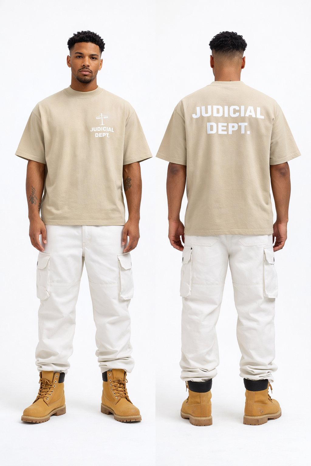 Judicial Dept. Oversized High Neck T-shirt