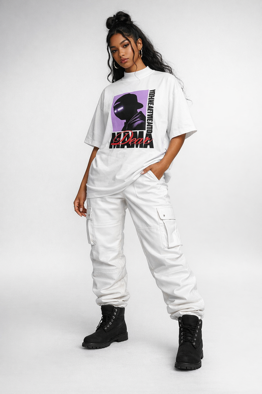 Matris Honōr Organic Oversized High Neck T-shirt | Honor of the Mother (Utrique Aptus)