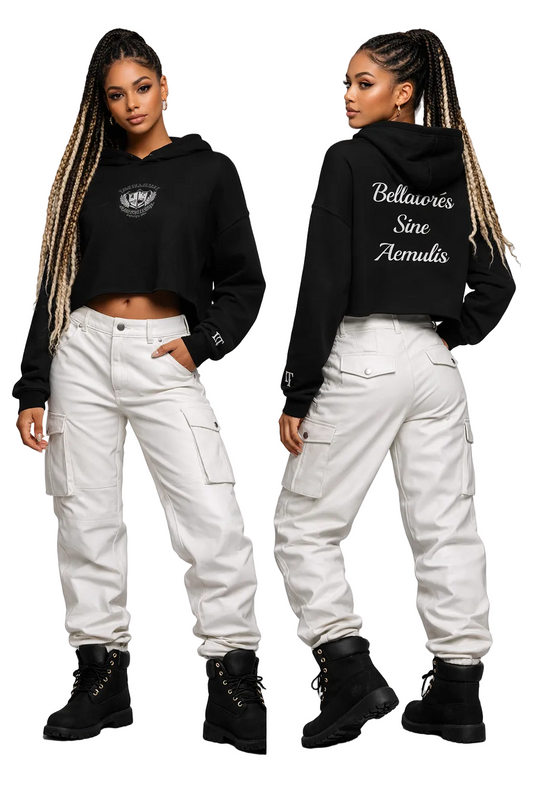Sorōritās Aeterna Crop Hoodie | Eternal Sisterhood