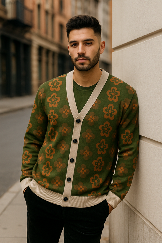 Flower Power Knitted Cardigan