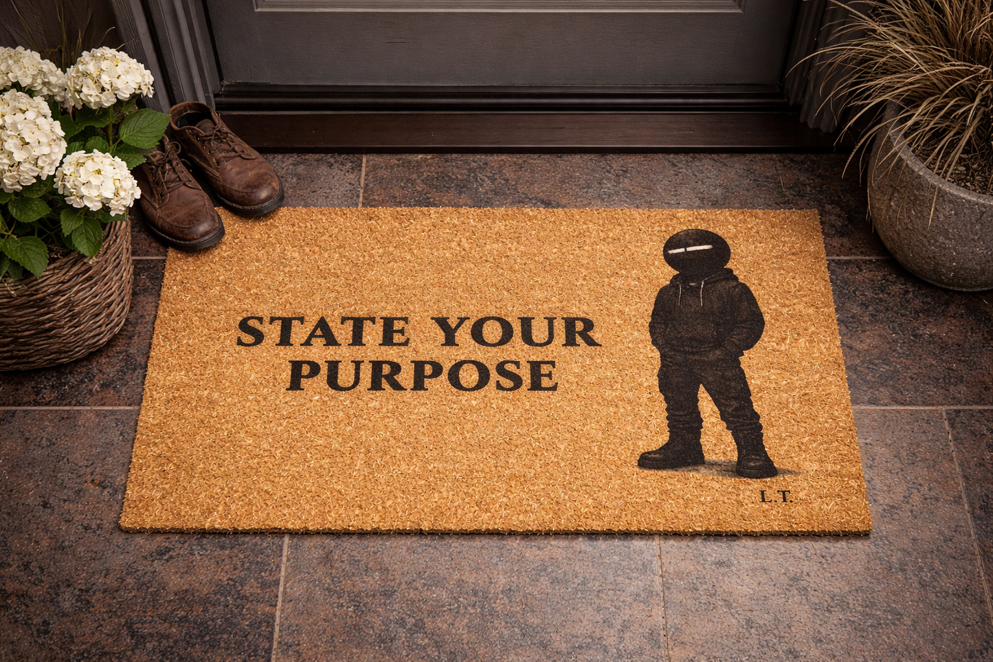 State Your Purpose Coir Doormat