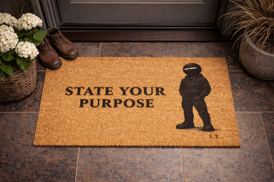 State Your Purpose Coir Doormat