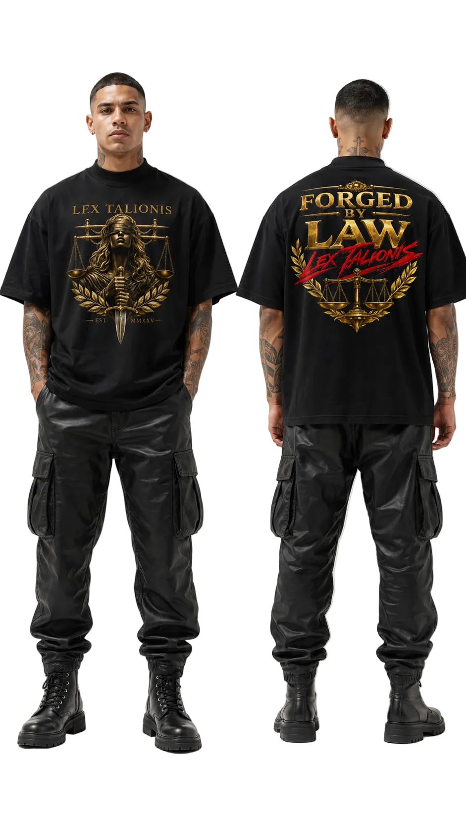 Forged By Law Oversize Organix High Neck Tee