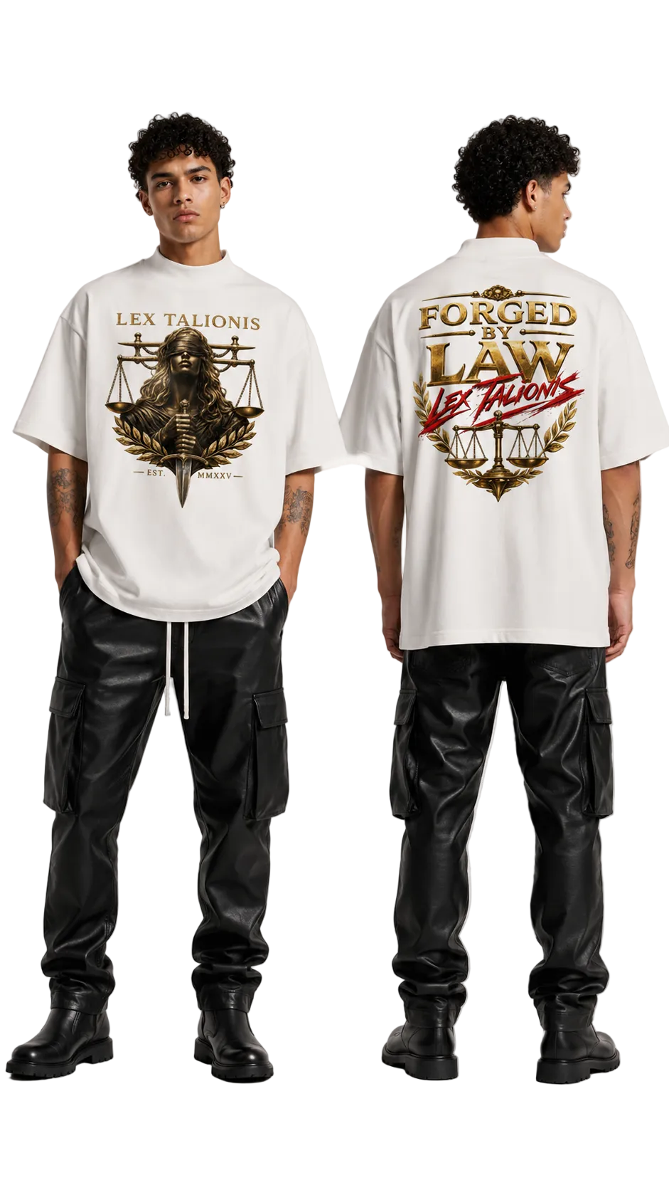 Forged By Law Oversize Organix High Neck Tee