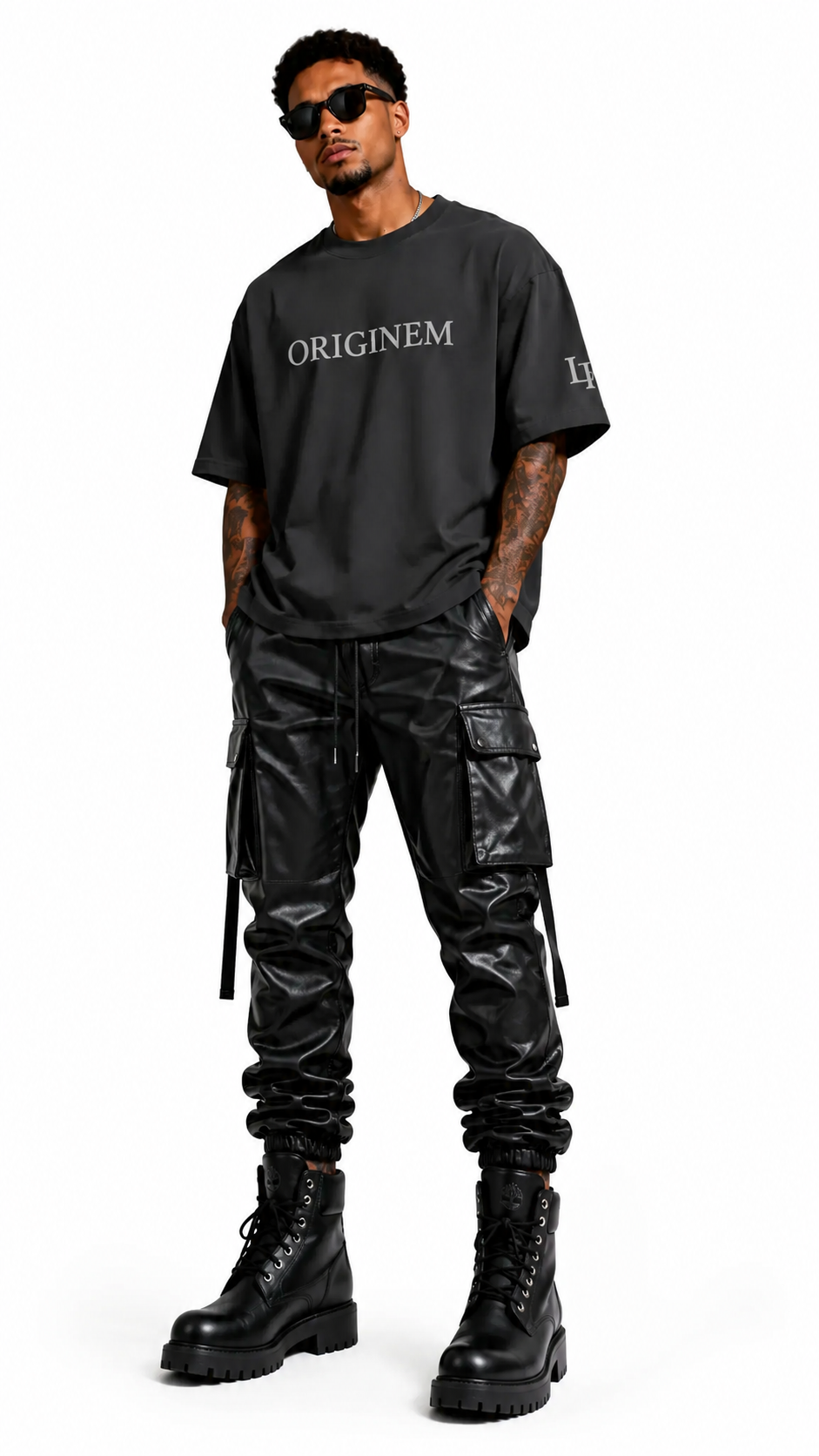 Originem Typography Oversized Faded T-shirt