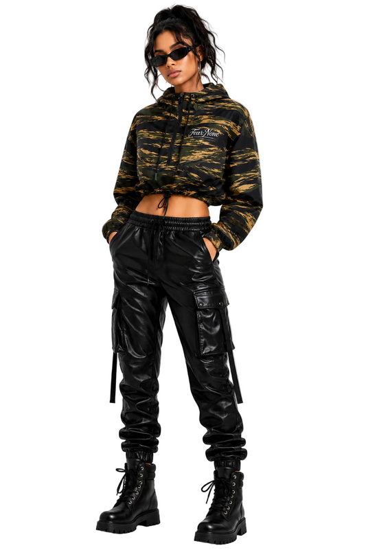 Maculae Ferōx® Fear None Cropped Windbreaker | Fear None Field Division