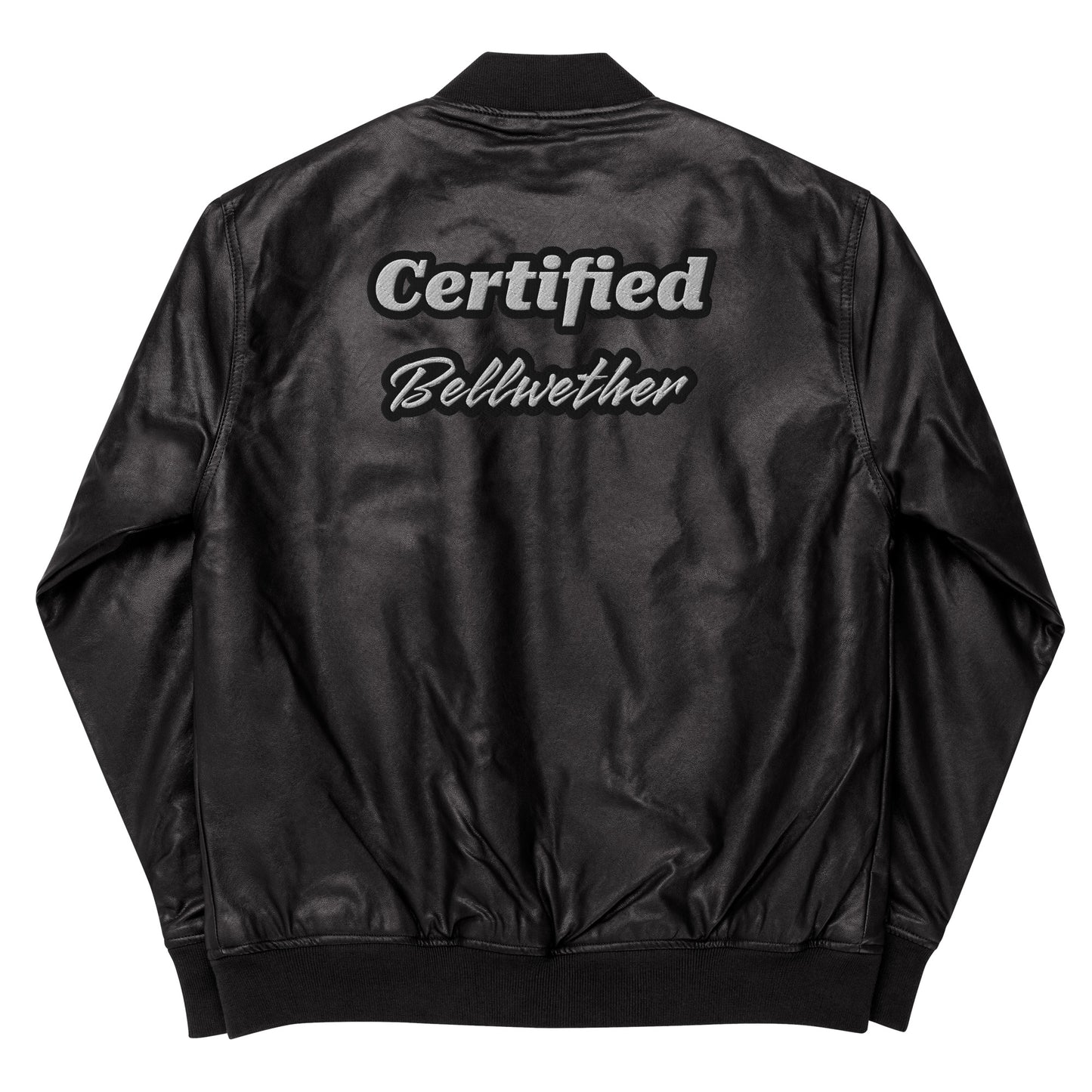 Leather Bomber Jacket.