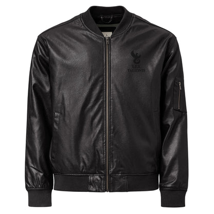 Leather Bomber Jacket.