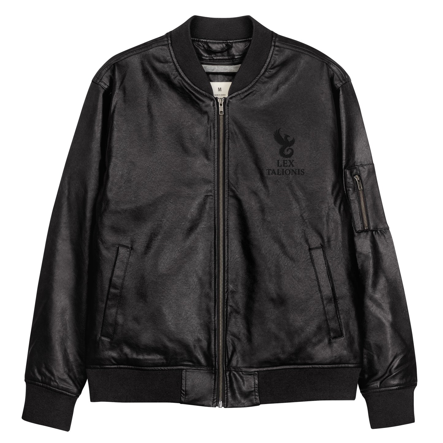 Leather Bomber Jacket.