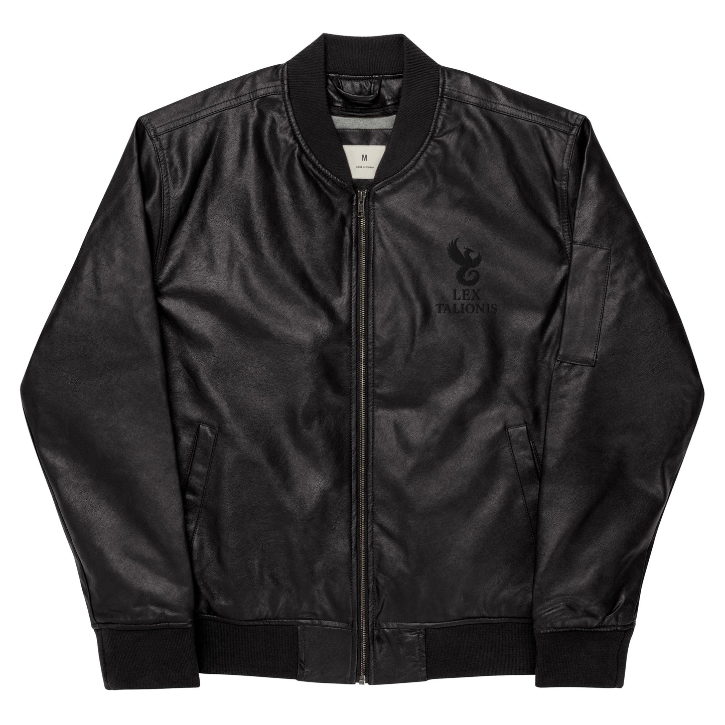 Leather Bomber Jacket.