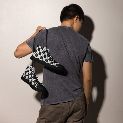 High Top Canvas Shoes | Men.