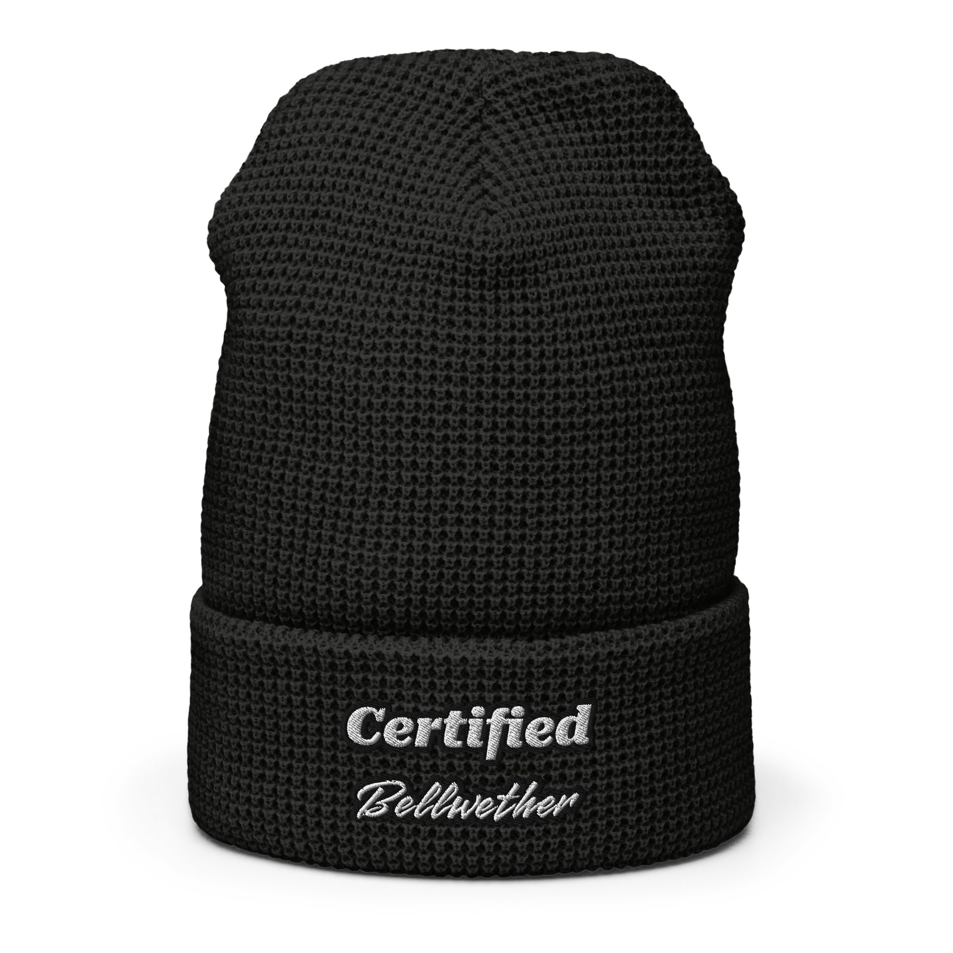 "Certified Bellwether" Waffle Beanie.