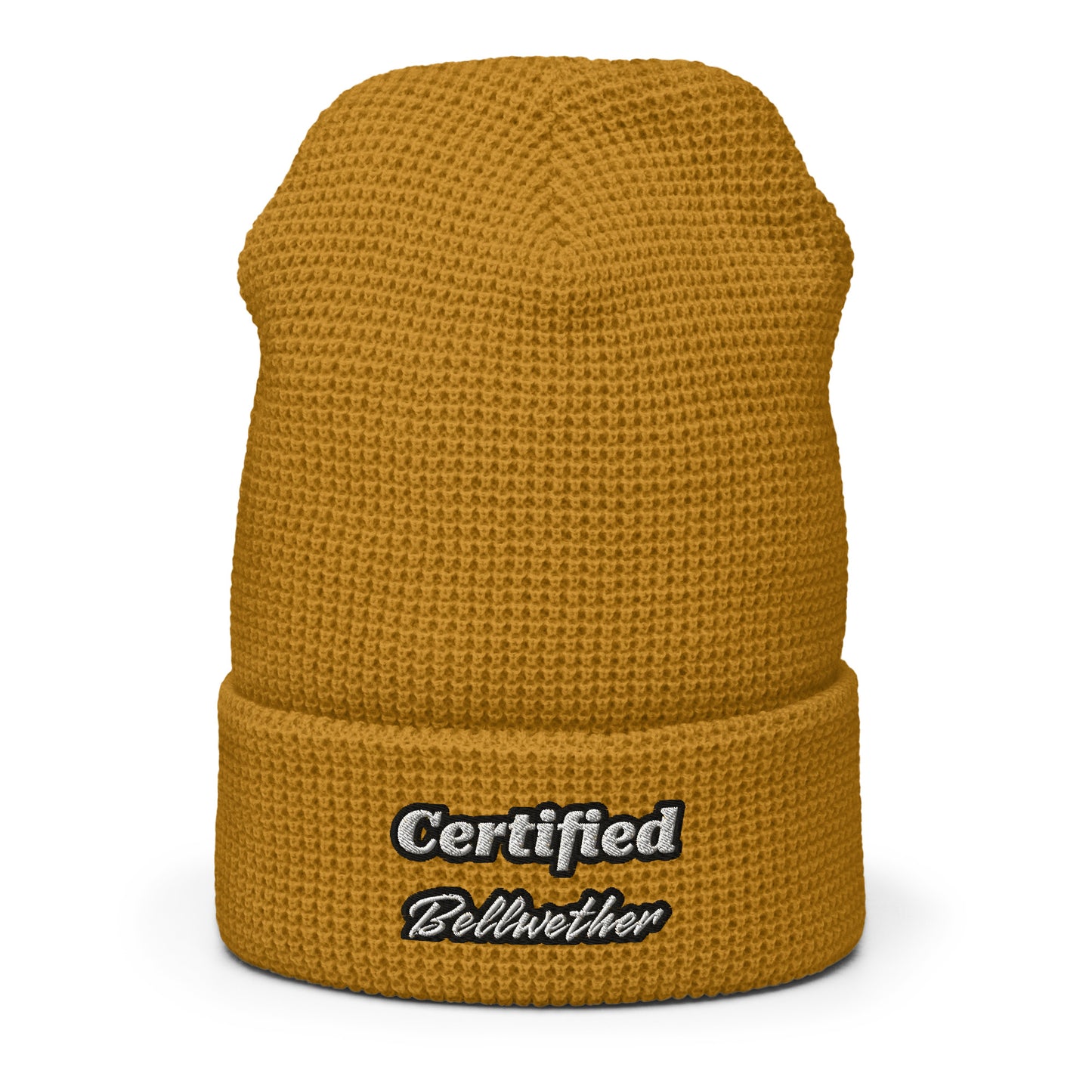 "Certified Bellwether" Waffle Beanie.
