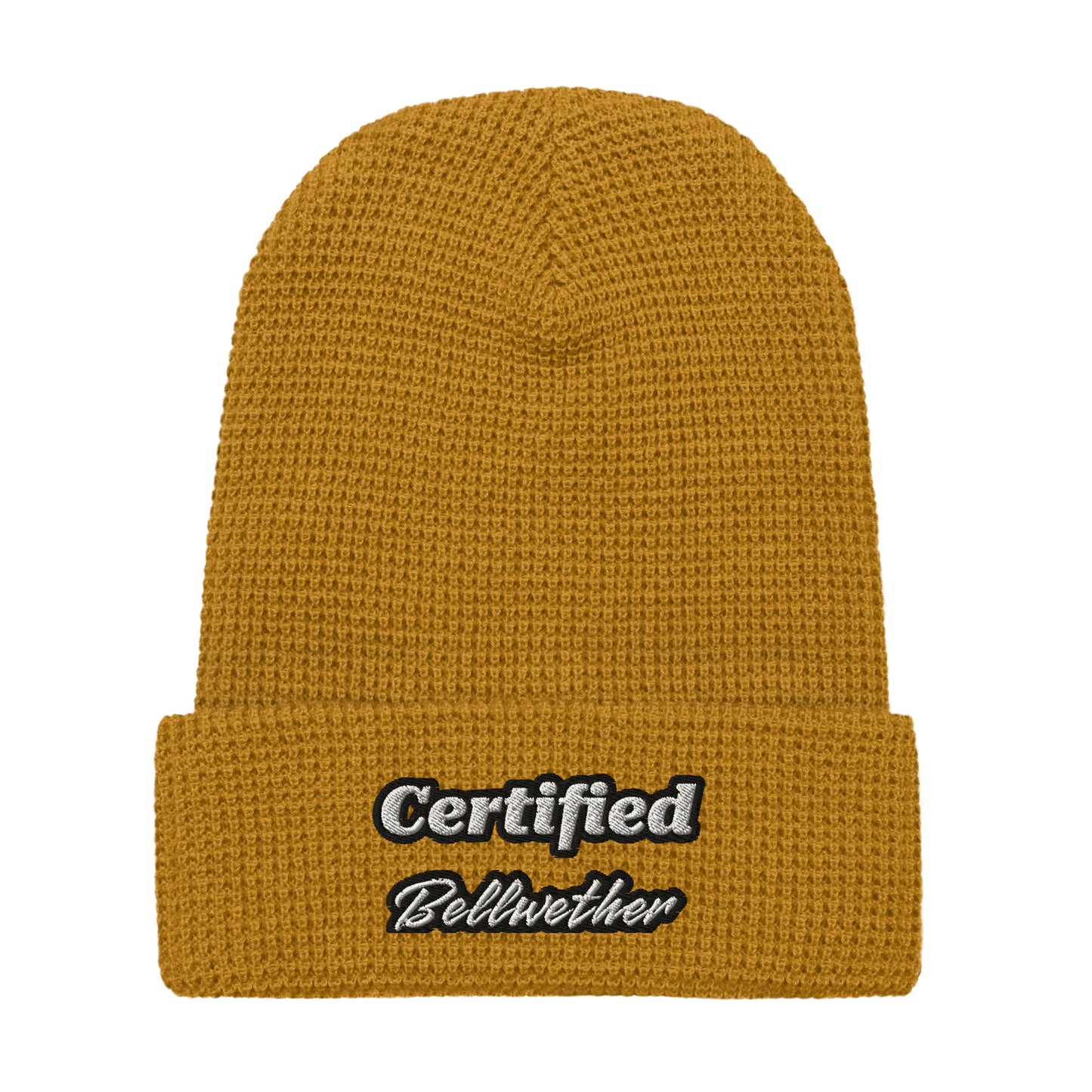 "Certified Bellwether" Waffle Beanie.