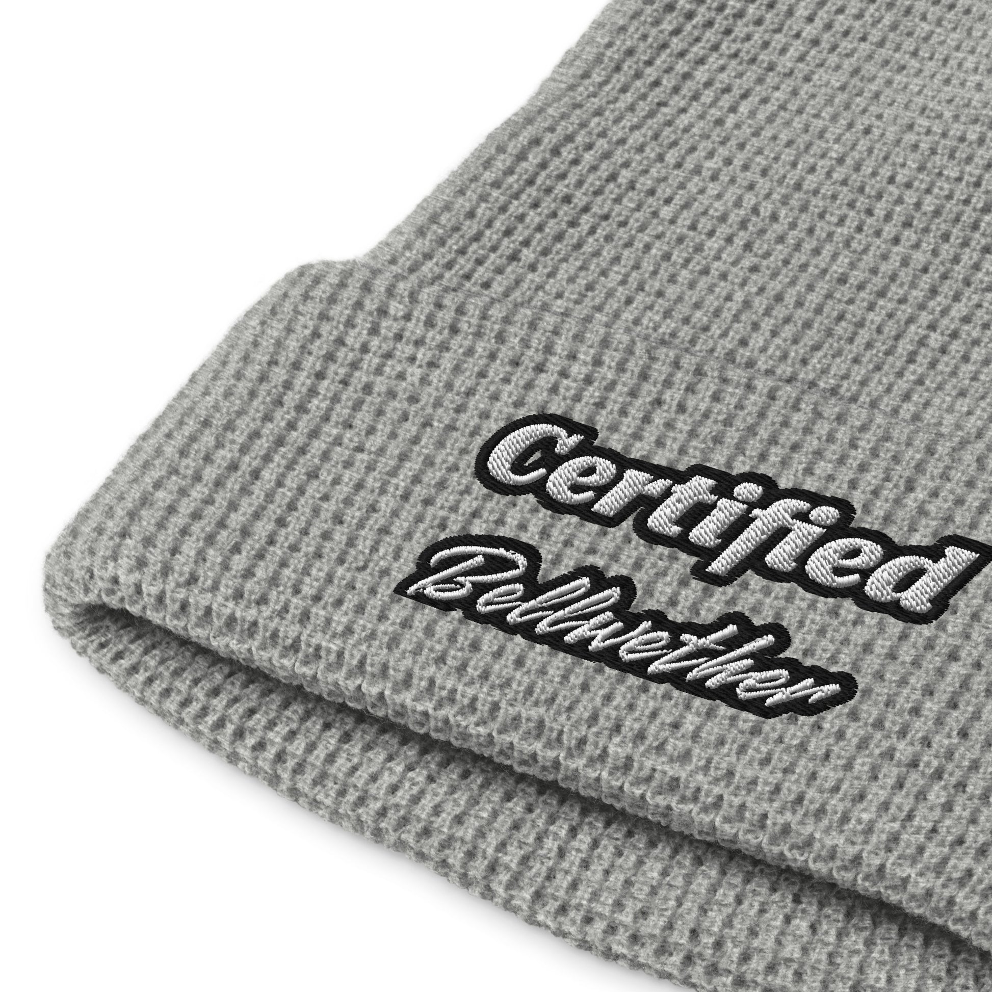 "Certified Bellwether" Waffle Beanie.