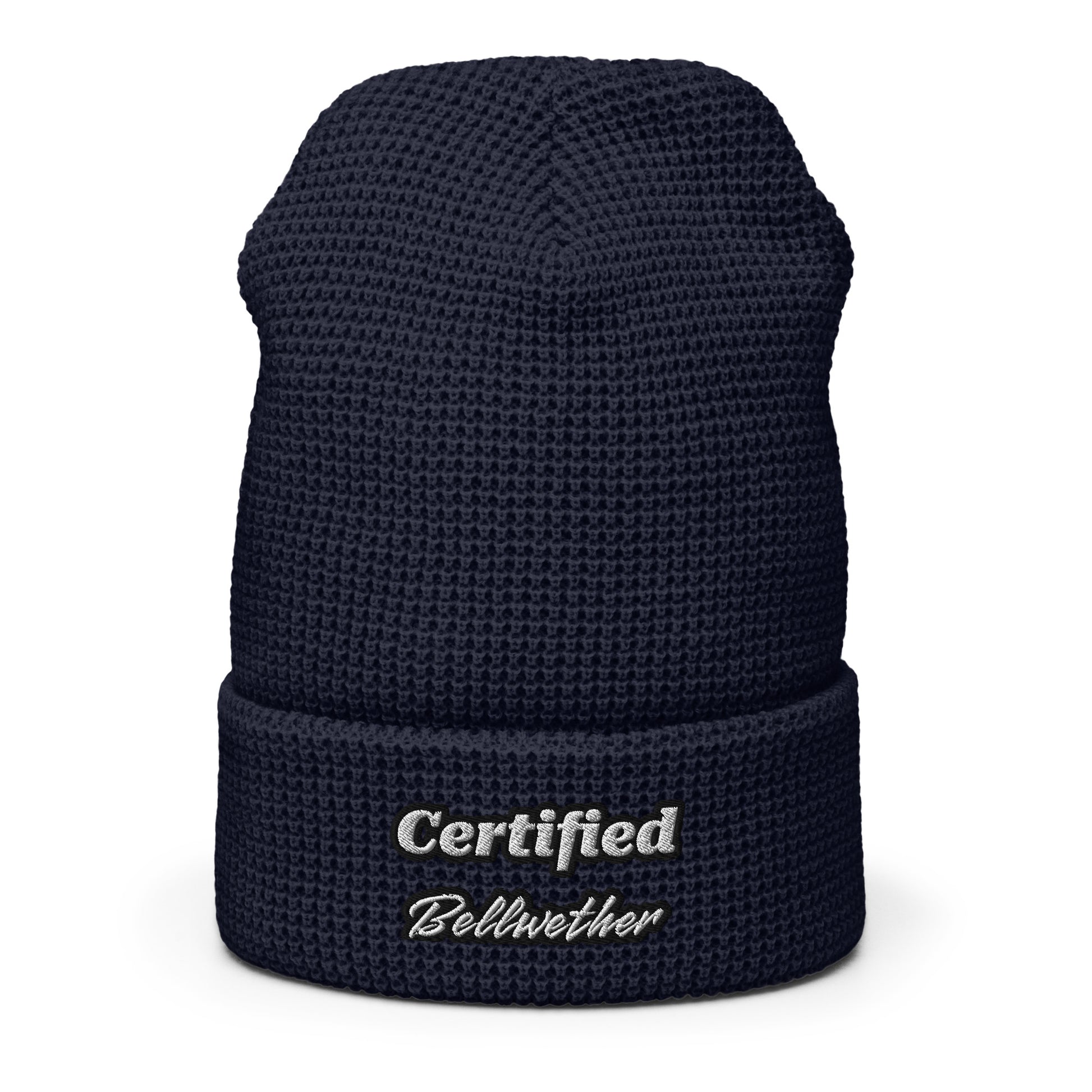 "Certified Bellwether" Waffle Beanie.