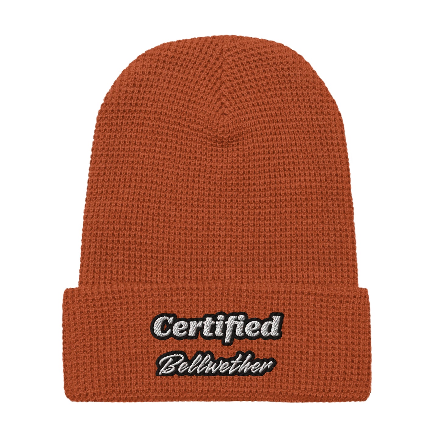 "Certified Bellwether" Waffle Beanie.