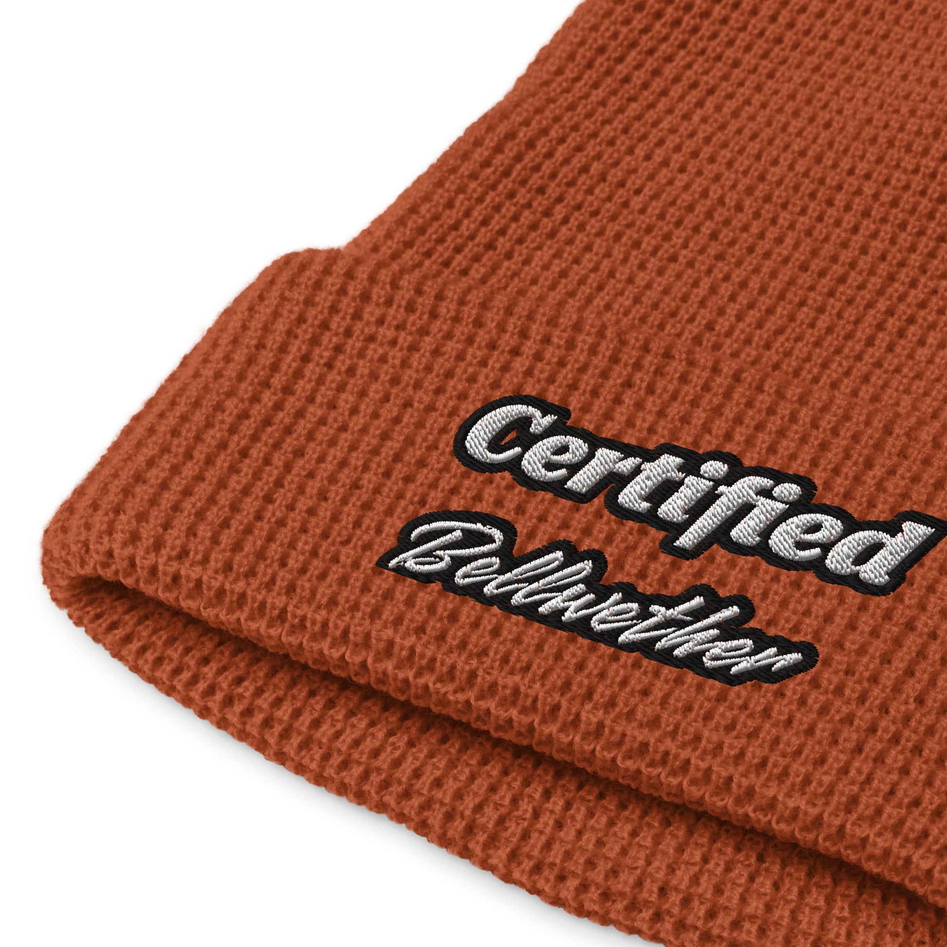 "Certified Bellwether" Waffle Beanie.